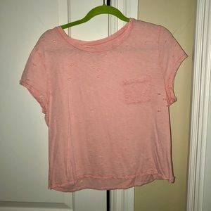Peach Crop Top